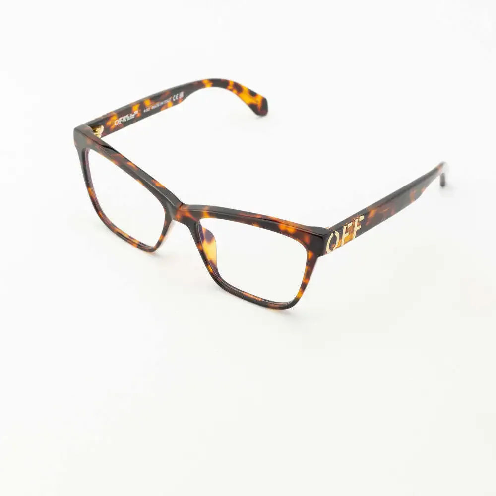 NWT Off-White Style 67 Havana Square 55mm Eyeglasses